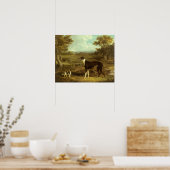 Honden, Greyhound en Spaniel, Doctor Fop by Herrin Poster (Keuken)