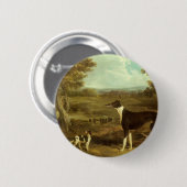 Honden, Greyhound en Spaniel, Doctor Fop by Herrin Ronde Button 5,7 Cm (Voorkant /achterkant)