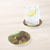 Honden, Greyhound en Spaniel, Doctor Fop by Herrin Zandsteen Onderzetter (Zijkant)