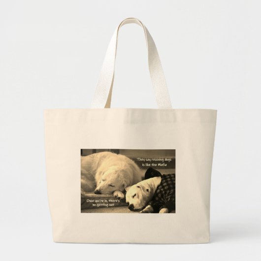 Honden grote Canvas tas redden (Voorkant)