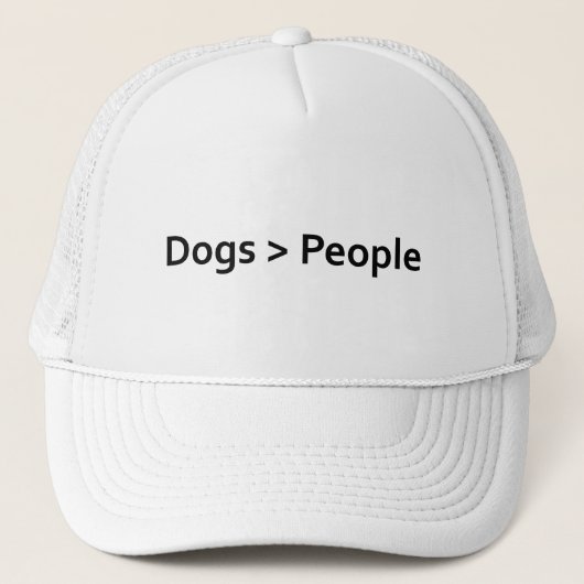 Honden groter dan mensen trucker pet (Voorkant)