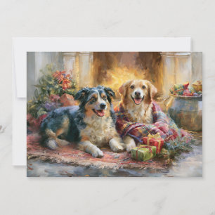 Honden Haard Kerstcadeaus Feestdagenkaart