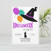 Honden Halloween Feest Uitnodiging (Staand voorkant)