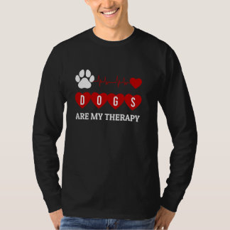 Honden Hartslag Hartlijn Huisdier Liefhebber Diere T-shirt