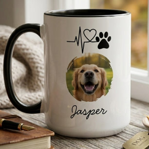 Honden Hartslag Pootafdruk Aandenken aan Huisdier Mok