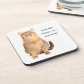 Honden hebben eigenaars, katten hebben personeel. bier onderzetter (Linkerzijde)