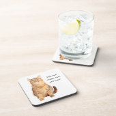 Honden hebben eigenaars, katten hebben personeel. bier onderzetter (Rechterzijde)