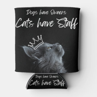 Honden hebben eigenaren, katten hebben personeel blikjeskoeler