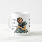 Honden hebben eigenaren Katten hebben personeel Koffiemok (Voorkant links)