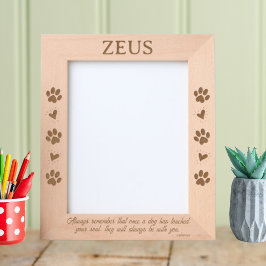 Honden hebben je ziel aangeraakt 8x10 Pet Gegraveerde Lijstjes