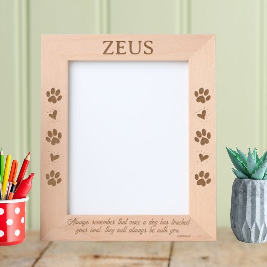 Honden hebben je ziel aangeraakt 8x10 Pet Gegraveerde Lijstjes