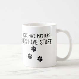 Honden hebben masters met personeel witte Mok