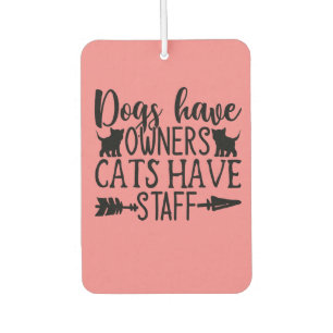 Honden hebben personeel voor katten luchtverfrisser