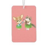 Honden hebben personeel voor katten luchtverfrisser (Achterkant)