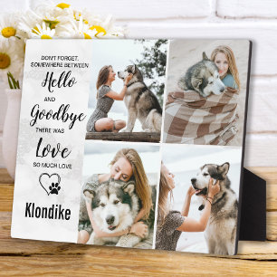 Honden Herdenkings Fotocollage voor Overleden Huis Fotoplaat