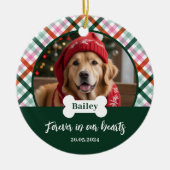 Honden Herdenkingsfoto Ornament (Voorkant)