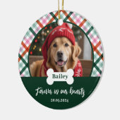 Honden Herdenkingsfoto Ornament (Links)