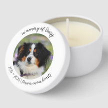 Honden Herdenkingskaars – Persoonlijke Naam & Jaar