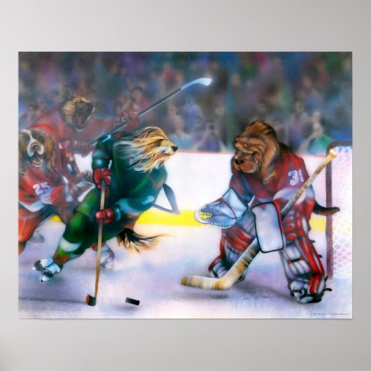 Honden Hockey-Poster afspelen Poster (Voorkant)