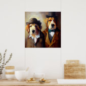 Honden Holmes en Watson Poster (Keuken)