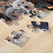 Honden, honden en meer Dogs Collage Legpuzzel (Zijkant)