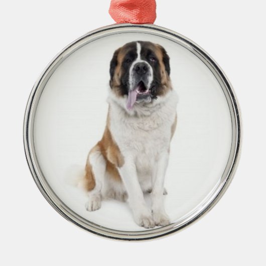 Honden houden ook van Kerstmis! Metalen Ornament (Voorkant)