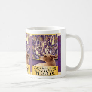 Honden houden van geweldige MUSIC Koffiemok