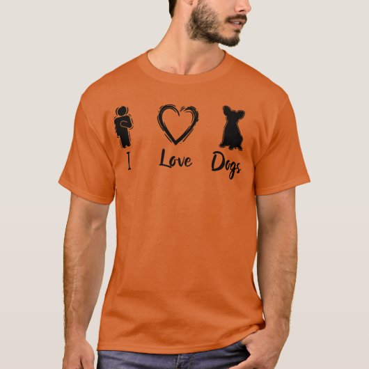 Honden houden van grappig t-shirt (Voorkant)