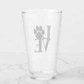 Honden houden van honden glas (Achterkant)