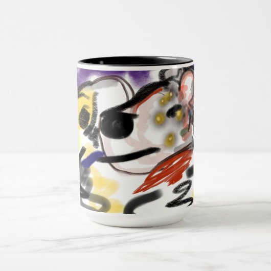 Honden houden van 's nachts mok (Midden)