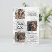 Honden huisdieren drie foto's met een paar aankond (Staand voorkant)