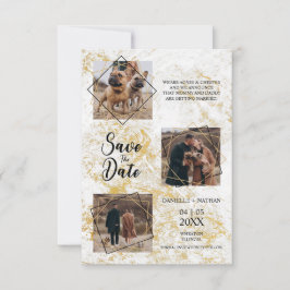 Honden Huisdieren Drie Foto's Verliefd  Nep Gouden