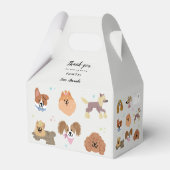 Honden Huisdieren Kinderen Verjaardagsfeest Bedankdoosjes (Achterkant)