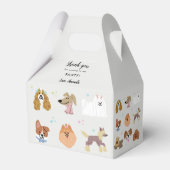 Honden Huisdieren Kinderen Verjaardagsfeest Bedankdoosjes (Voorkant Zijde)