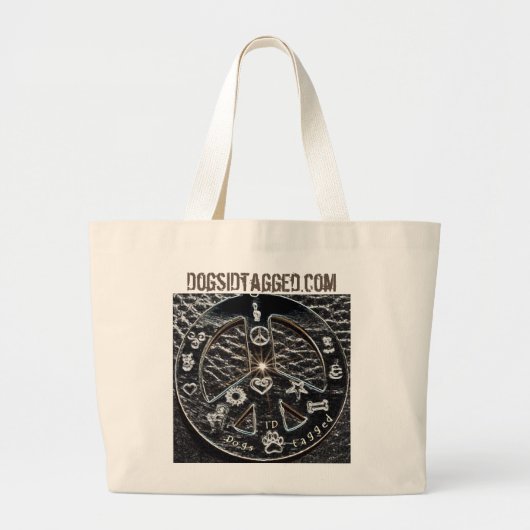 Honden ID gelabelde canvas tas (Voorkant)
