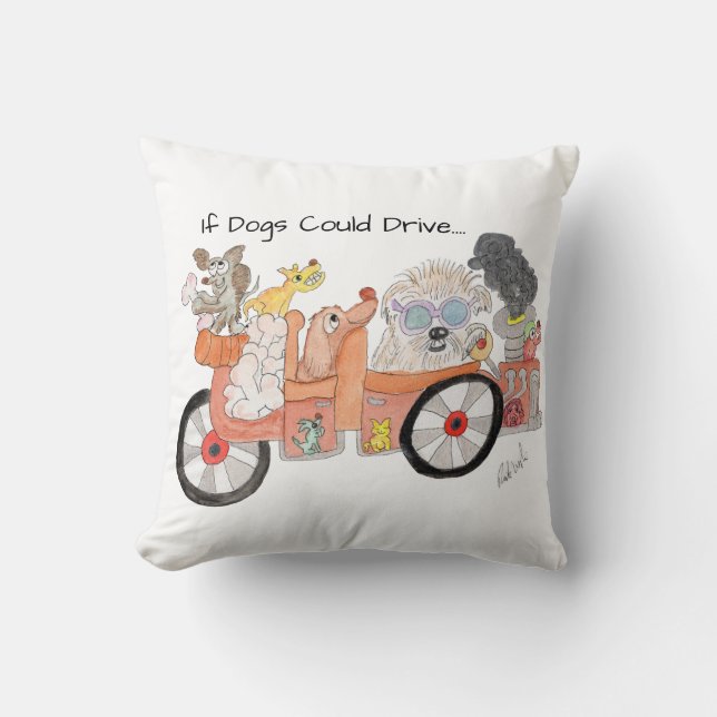 Honden Ideale Auto Kussen (Voorkant)