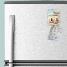 Honden in Adirondack Stoelen Pastel Beach Scene