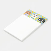 Honden in bril notities post-it® notes (Schuin)
