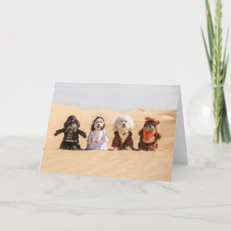 Honden in Costumes Card Kaart