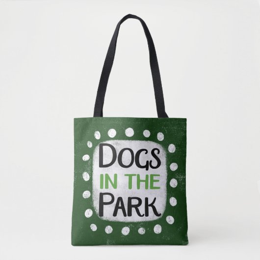 Honden in de Canvas tas (Voorkant)