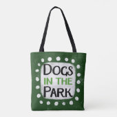 Honden in de Canvas tas (Achterkant)