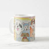 Honden in de hemel koffiemok (Voorkant links)