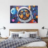 HONDEN IN DE RUIMTE-13 CANVAS AFDRUK (Insitu (Slaapkamer))