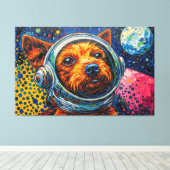 HONDEN IN DE RUIMTE-16 CANVAS AFDRUK (Insitu (Houten vloer))