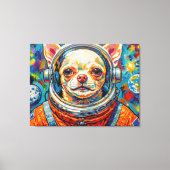 HONDEN IN DE RUIMTE-CHIHUAHUA 3 CANVAS AFDRUK (Voorkant)