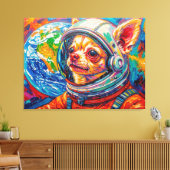 HONDEN IN DE RUIMTE-CHIHUAHUA 6 CANVAS AFDRUK (Insitu (Woonkamer))