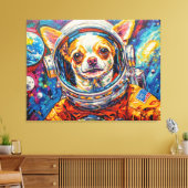 HONDEN IN DE RUIMTE-CHIHUAHUA 8 CANVAS AFDRUK (Insitu (Woonkamer))