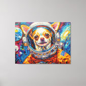 HONDEN IN DE RUIMTE-CHIHUAHUA 8 CANVAS AFDRUK (Voorkant)