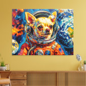 HONDEN IN DE RUIMTE-CHIHUAHUA CANVAS AFDRUK (Insitu (Woonkamer))