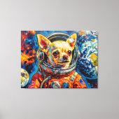 HONDEN IN DE RUIMTE-CHIHUAHUA CANVAS AFDRUK (Voorkant)